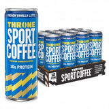Throne Sport Coffee Latte - 10g protein - 150mg Natural Caffeine and B Vitamins - Lactose-Free, Premium Arabica, NSF Certified, Active Lifestyles