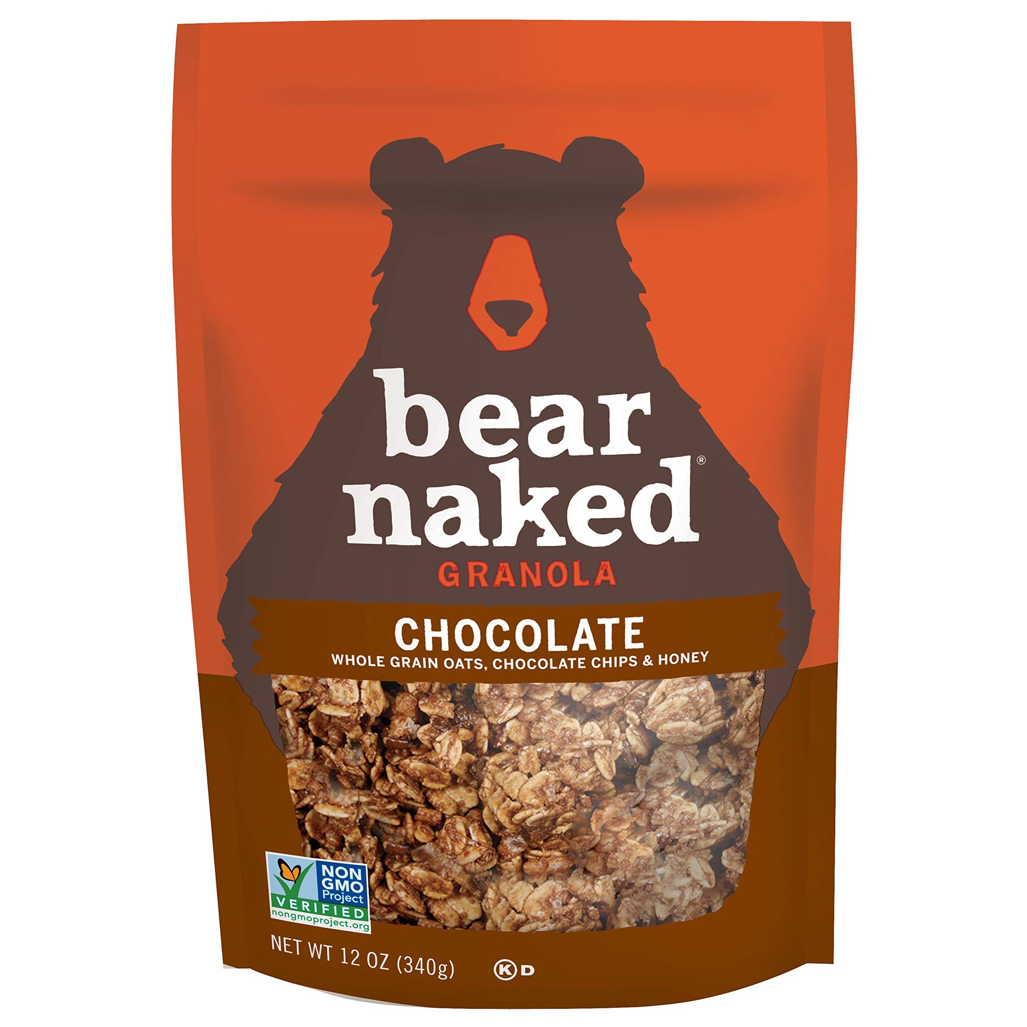 Bear Naked Chocolate Granola - Non-GMO, Kosher Dairy, Whole Grains - 12 Oz