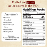 Michael's of Brooklyn Fresh Tomato & Basil Sauce, 32 oz Jar with Spoon - Gourmet Italian Pasta Sauce with Imported Italian Tomatoes, Olive Oil, Garlic