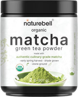 Organic Matcha Green Tea Powder, 2 Pounds | Unsweetened with Zero Sugar, Culinary Grade, Potent Early Harvest, Fine Stone Ground - Vegan, All Purpose
