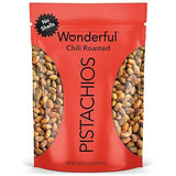 Wonderful Pistachios No Shells, Chili Roasted Nuts, 22 Ounce Resealable Bag, Protein Snacks, Gluten Free, Healthy Snack, Vegan Snacks