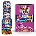 Halal Mix Ocean Creatures Gummy Candy | 6 Pack Bundle (6x7 oz Tubs) | Assorted Sea Animal Shaped Gummies | Resealable Tubs in Bulk with Display Box |