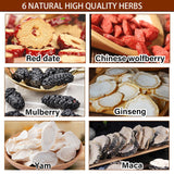 Ginseng Five Treasure Tea, Kidney Teas Formula Ginseng Six Treasure Tea, 6 Precious Ingredients Formula, Traditional Chinese Herbal Cleanse DetoxTea