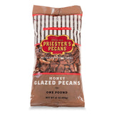 PRIESTER'S | 1lb. Bag | Honey Glazed Pecans | Flavorful Premium-Crop Pecans | Grown with Care & Made with Love | Perfect for Gifts, Snacking, Recipes