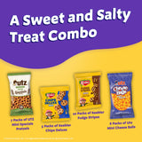 Keebler Sweet & Salty Variety Pack, 30-Count Box, Includes Keebler Chips Deluxe, Fudge Stripes, Utz mini Pretzels and Cheese Balls, 31 oz