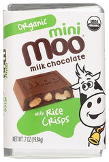 Moo Chocolate Organic Milk Chocolate Rice Crisps Bar, 0.7 OZ