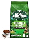 Green Mountain Coffee Roasters, French Roast, Ground Coffee, Dark Roast, Bagged 12oz.