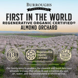 Burroughs Family Farms 3 lb USDA Organic Raw Almonds - First Regenerative Organic Certified Farm - Gluten-Free, Non-GMO, Vegan, Paleo & Keto-Friendly