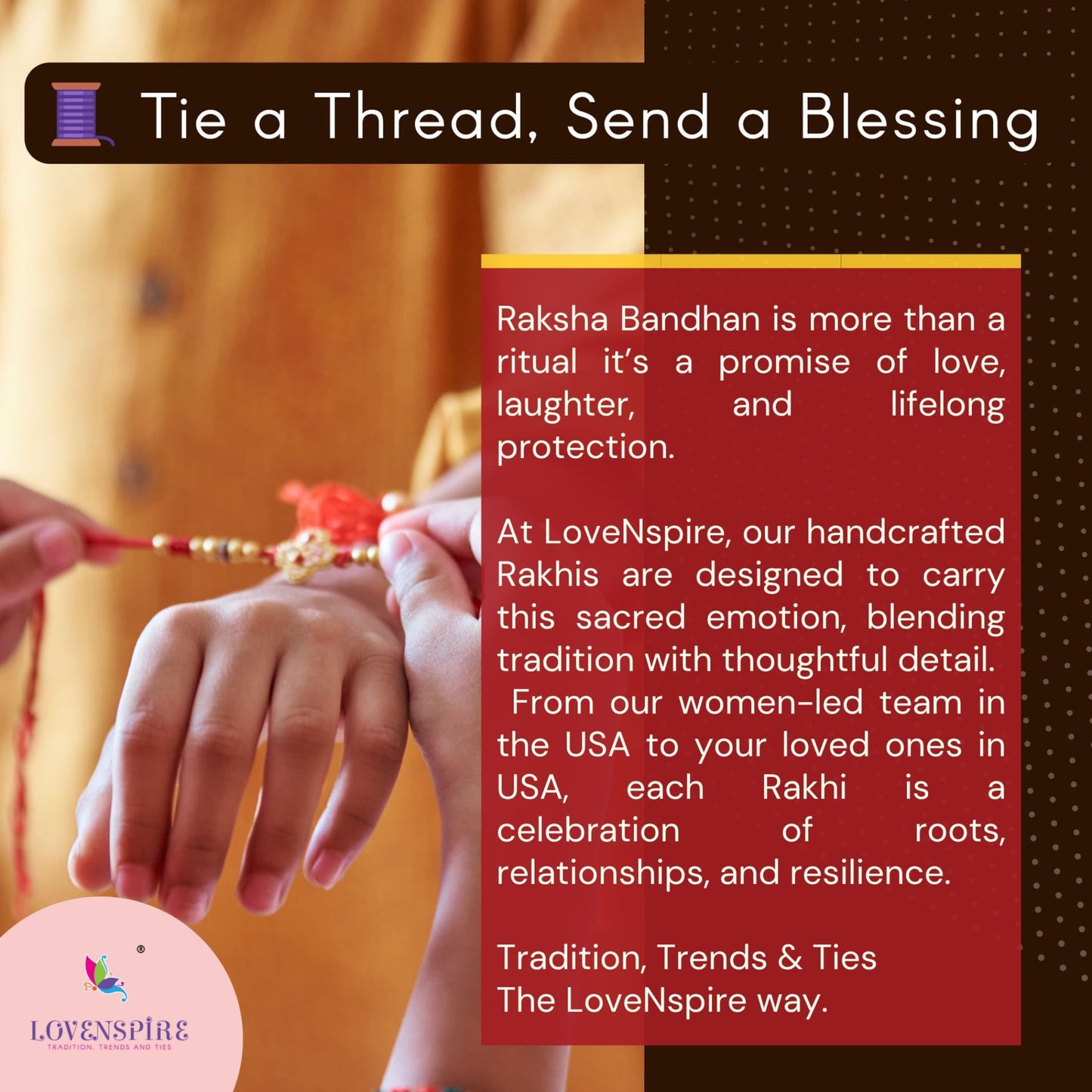LoveNspire Rakhi Gift Hamper for Brother 2PC Rudraksha Rakhi with Candle Holder Haldi Kumkum Holder Roli Chawal Rakshabandhan Card Chocolates