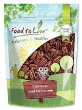 Food to Live Dry Roasted Pecan Halves with Himalayan Salt, 1.5 Pounds Oven Roasted Lightly Salted, No Oil Added, Vegan Snack, Kosher, Keto. Good
