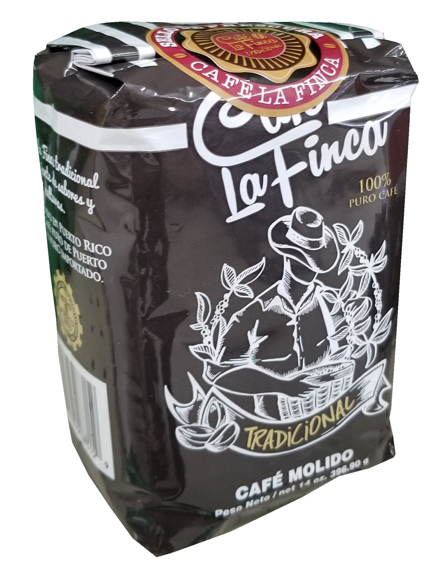 Cafe La Finca Tradicional Pure Ground Coffee From Puerto Rico (14 oz)