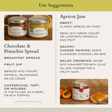 Mercato di Bellina Italian Spread & Jam Gift Set - Includes Apricot Jam, Pistachio Butter & Chocolate Spread Made in Italy, Ideal for Breakfast Gift