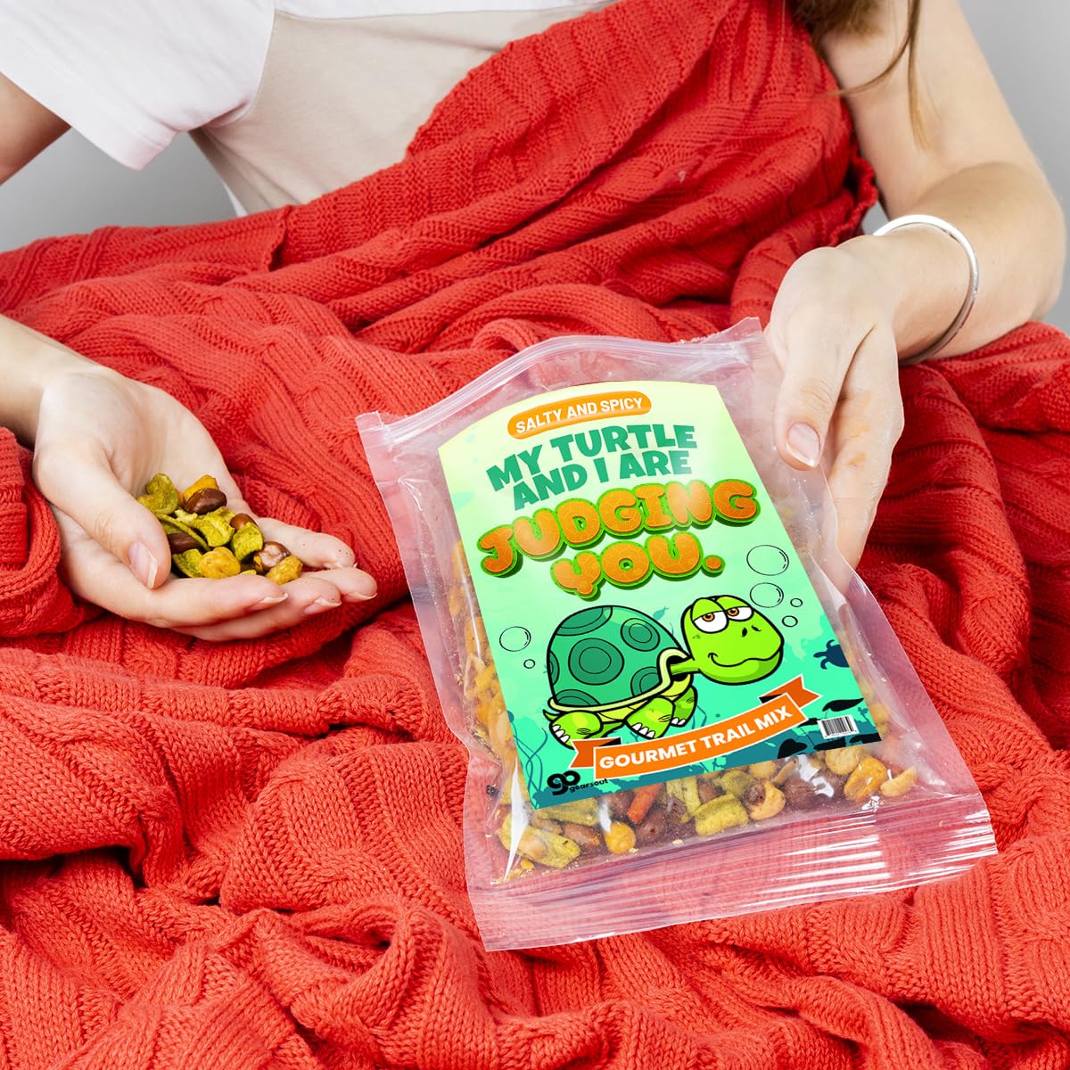 Irresistible Turtle and I Judge You Snack Blend - Nutty Snack Mix with Premium Ingredients for Satisfying Snacking Pleasure
