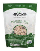 EVOKE Morning Zen Gluten-Free Muesli Cereal, 12 ounce - Low Sugar, Enjoy Cold or Hot, Overnight Oats (1571173)