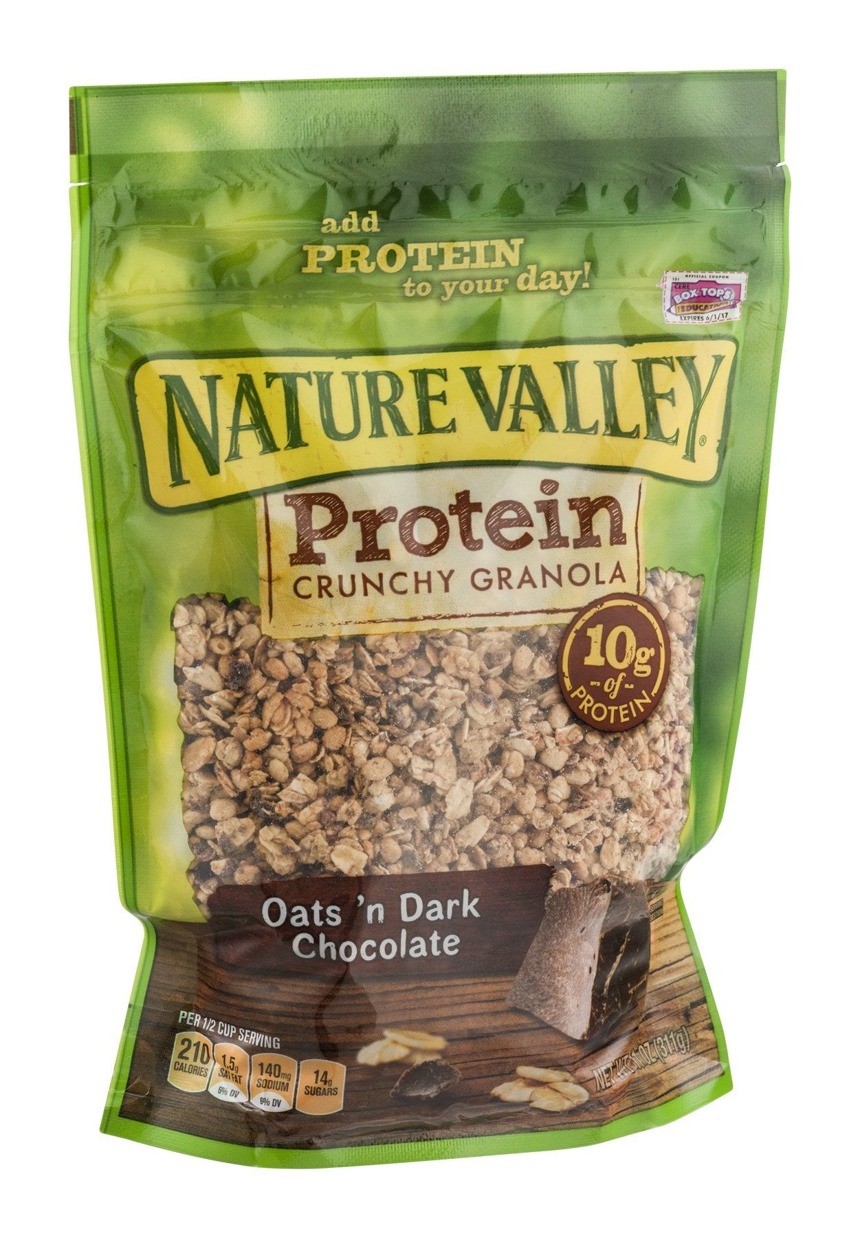 Nature Valley Crunchy Granola Oats 'n Dark Chocolate, 11 OZ (Pack of 8)