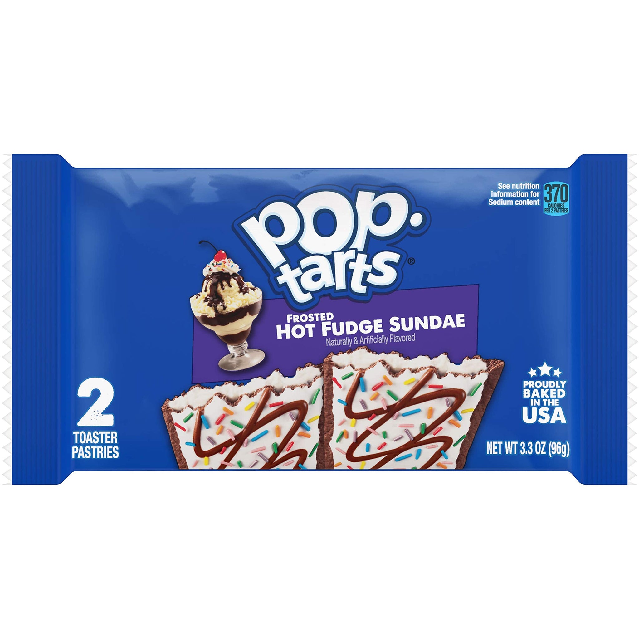 Kellogg's Pop-Tarts, Breakfast Toaster Pastries, Frosted Hot Fudge Sundae, 20.3oz (72 Count)