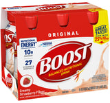 Boost Original Nutritional Energy Balanced Nutritional Drink (6 Count (Pack of 2), Chocolate & Strawberry)