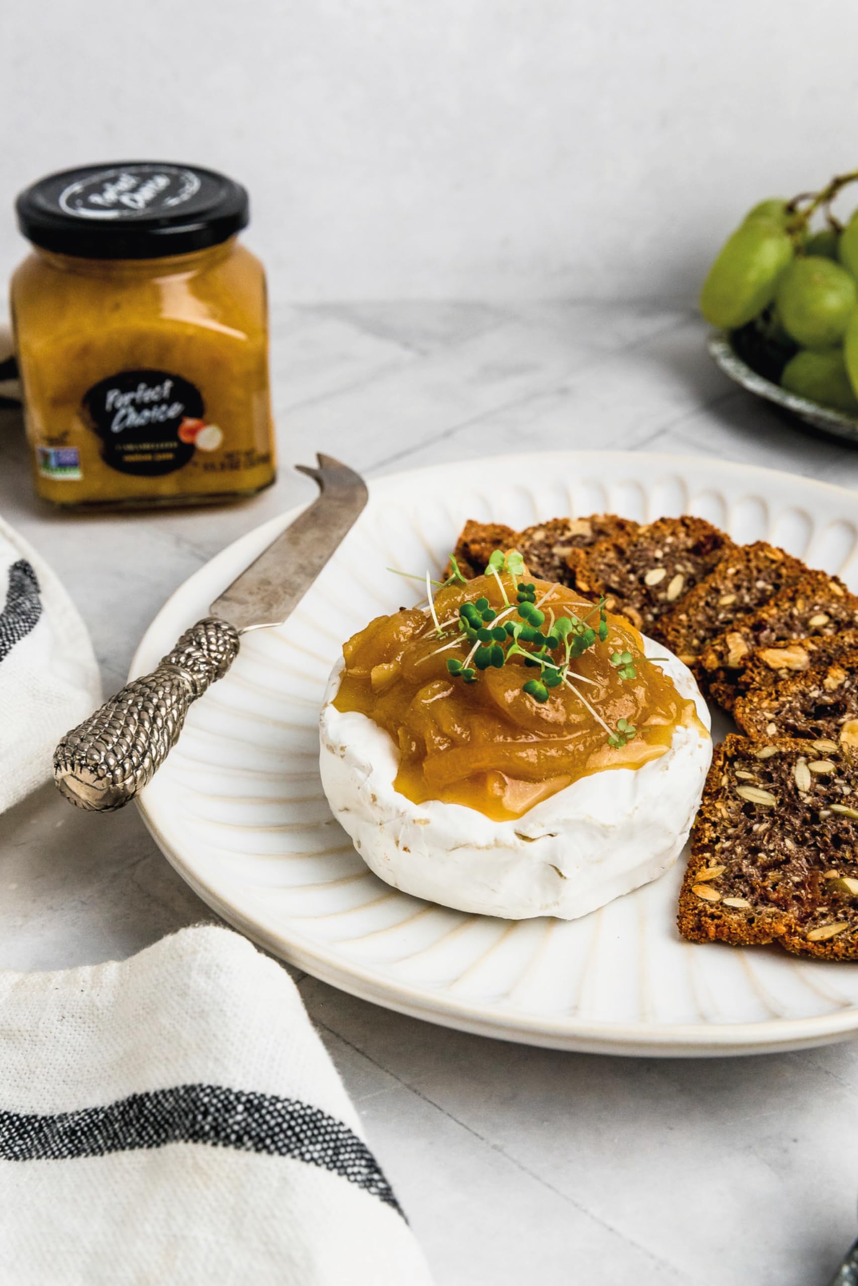 Perfect Choice Caramelized Onion Spread - Gourmet Sweet Savory Onion Jam, Ready-to-Use Cooking Sauce & Sandwich Spread, Perfect for Burgers Cheese