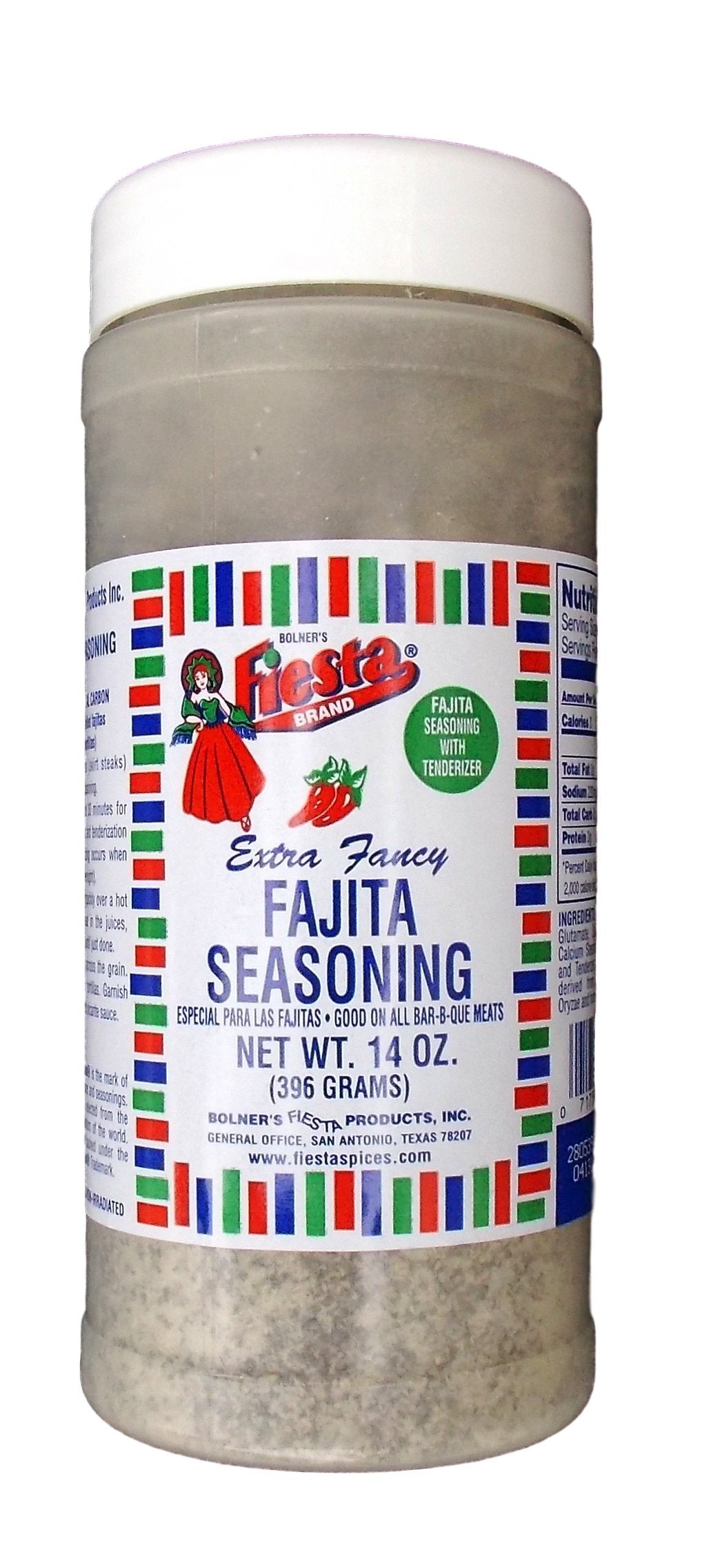 Bolner's Fiesta Extra Fancy Fajita Seasoning 14 Oz Plastic Jar (Pack of 1)