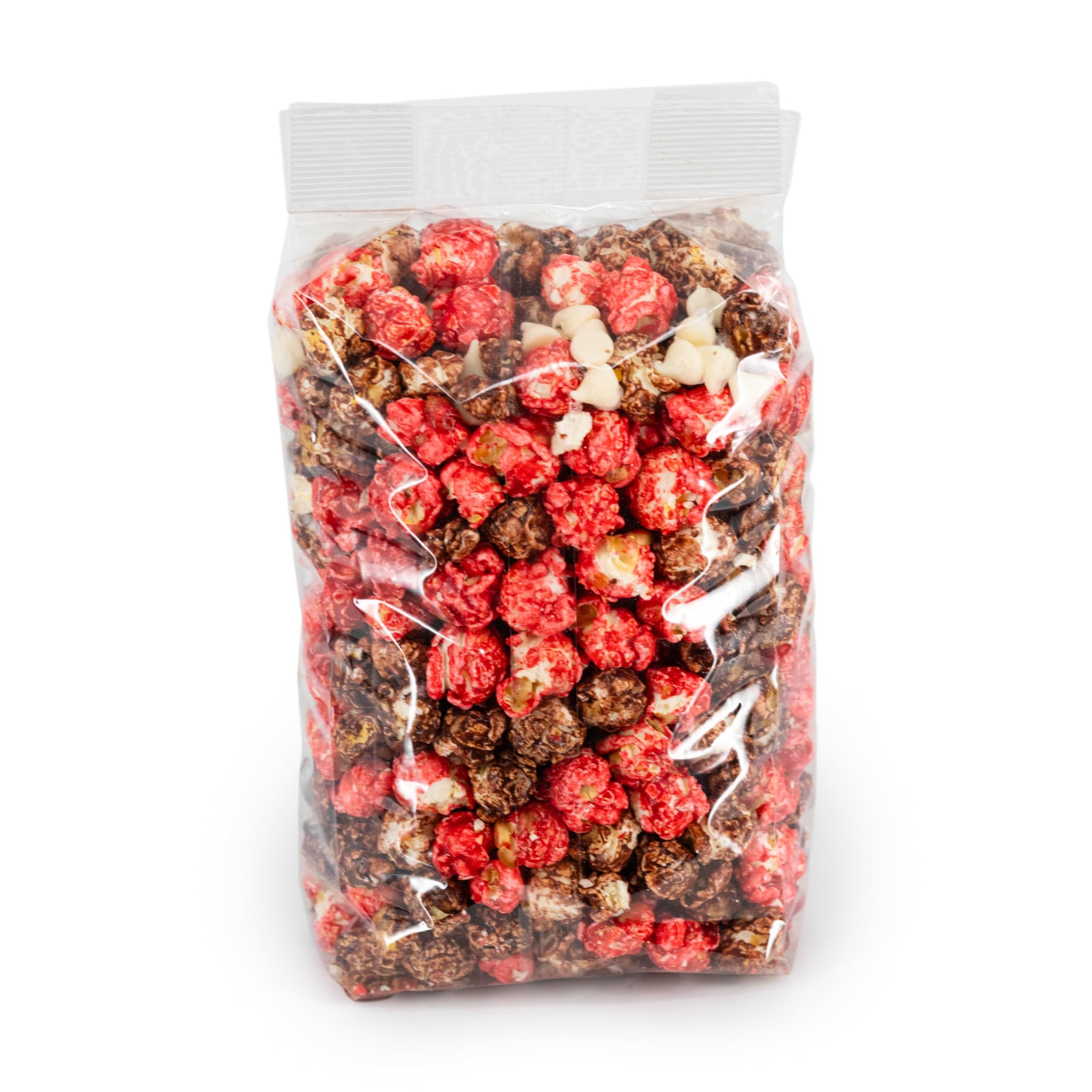 Sweet Candied Cherry Coated Popcorn | Chocolate Chip Finish | Pack of 3 | Made in Gibbon, NE | HR Poppin' Snacks
