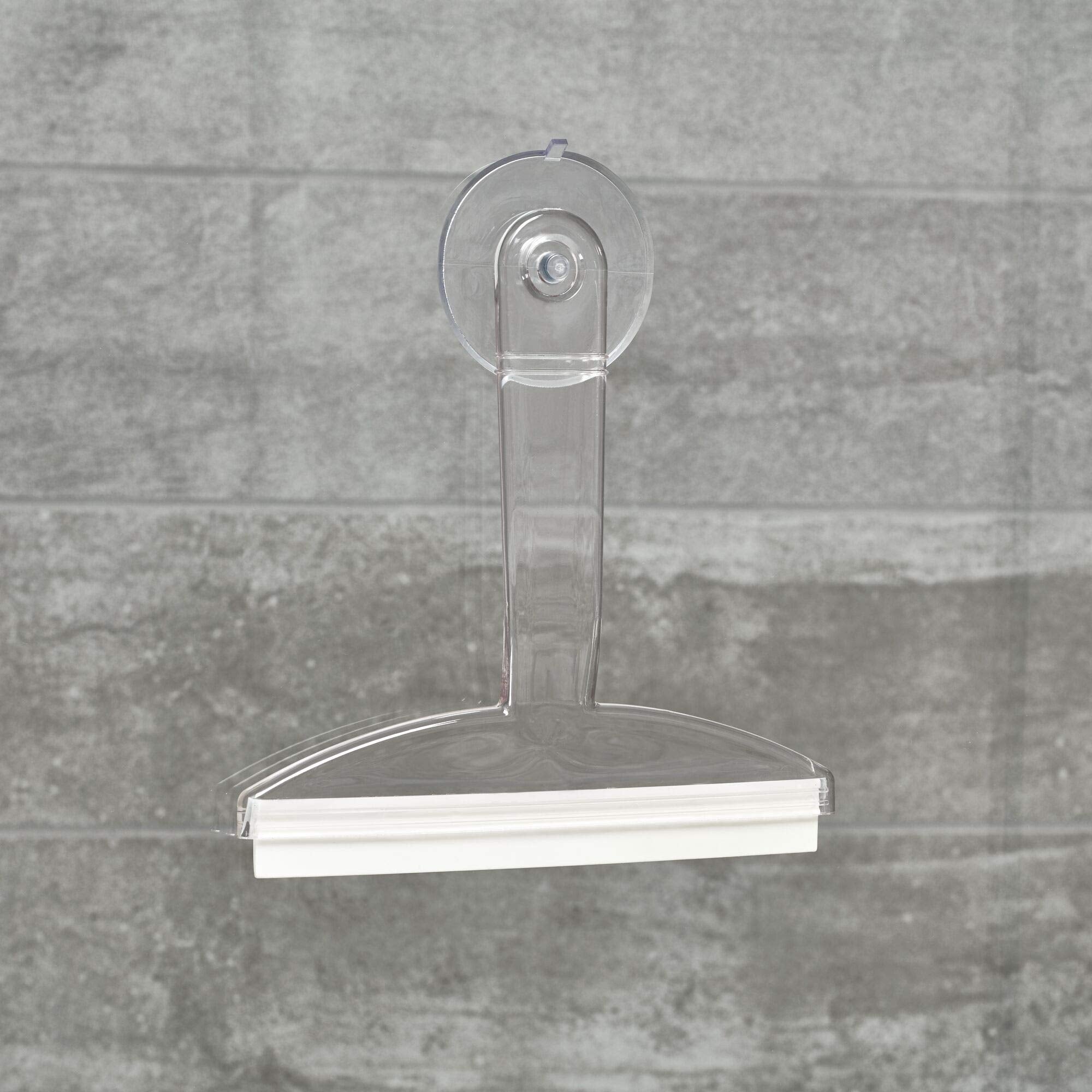8" Clear Plastic Suction Squeegee Shower Window Cleaner