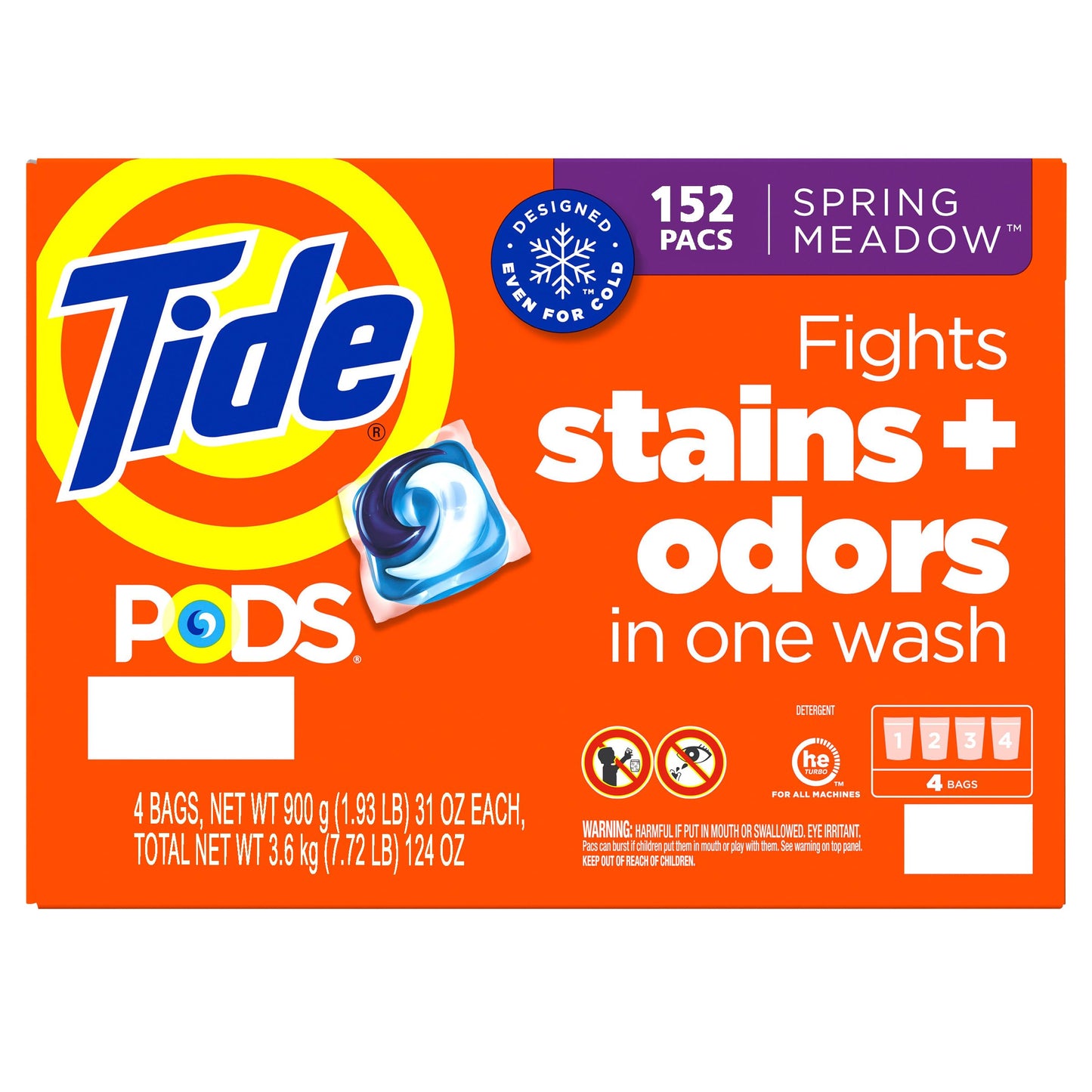TIDE PODS Spring Meadow Pack of 152, RED