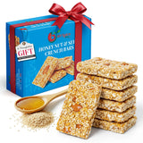 NY Spice Shop Honey Nut and Seed Snack Bar - 1 Pound Sesame Snacks Nuts & Seed Snaps Honey Candy with Almonds, Cashews & Sunflower Seeds - Healthy