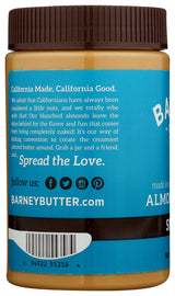 Barney Butter Almond Butter, Smooth, No Stir, Non-GMO, Skin-Free, Paleo Friendly, KETO, 16 Ounce