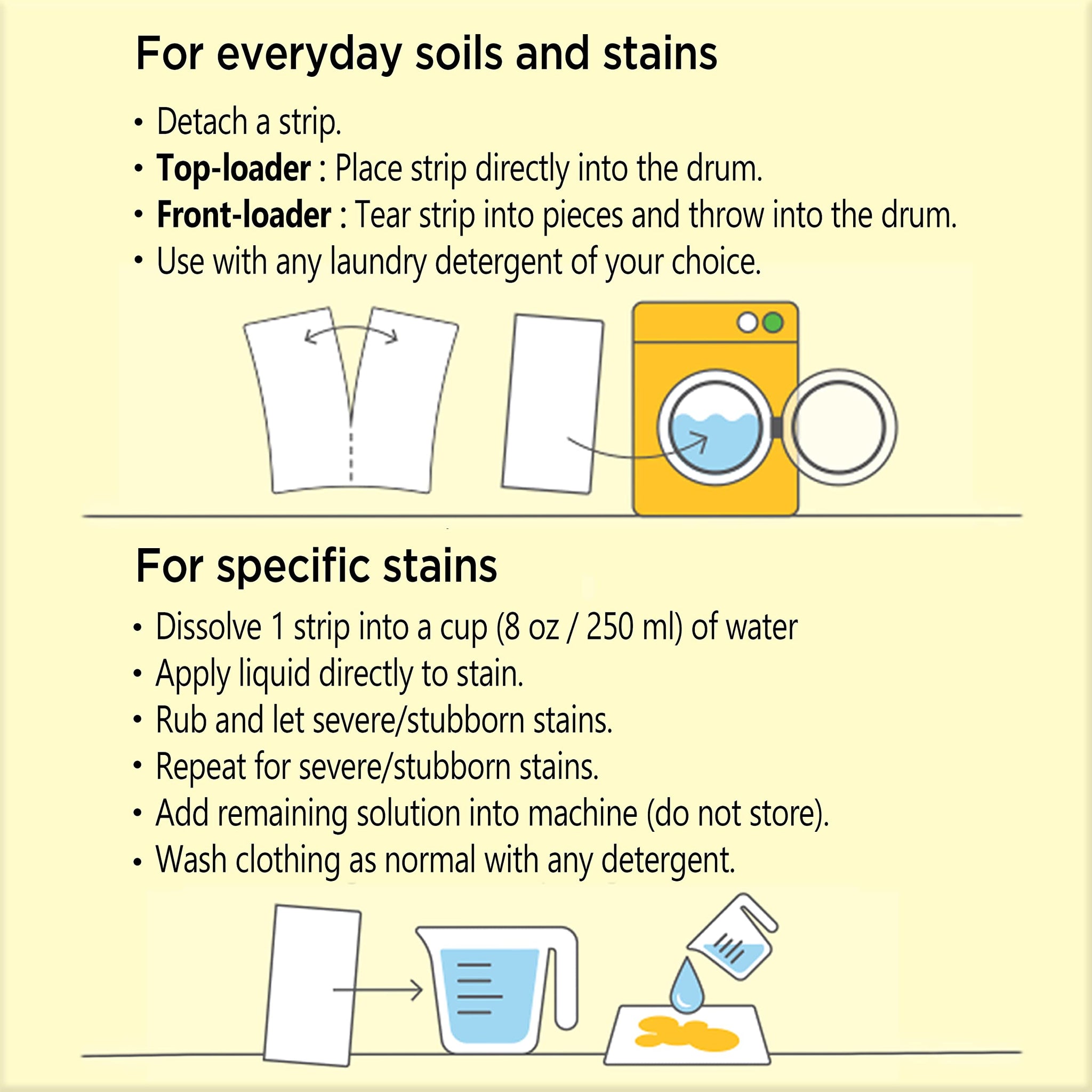 Nature Clean Natural Stain Remover for Clothes Laundry Strips Unscented 32 Count, Non-Toxic Advanced Stain Remover Treater Laundry Sheets