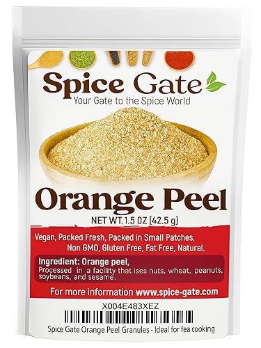SPice Gate Orange Peel Granules (1.5 oz) Ideal for tea and cooking