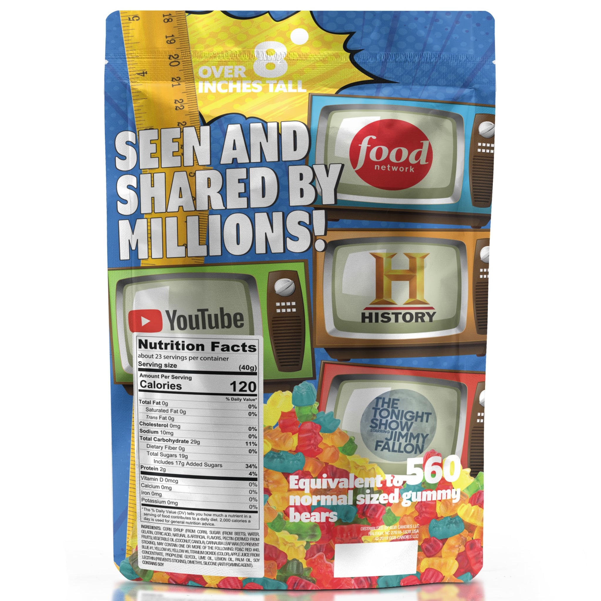 Giant 2LB Gummy Bear (Blue Raspberry)