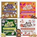Date Better Stuffed Medjool Dates Variety Pack - Dark Chocolate-Covered Dates Filled With Peanut Butter, Hazelnut, Cashew Lime & Almond Java | No