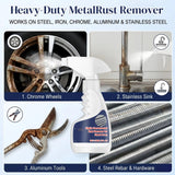 Bighero Multipurpose Rust Remover Spray for Metal - Powerful Cleaner for Stainless Steel, Iron, Automotive Parts, Tools & Furniture - Rust Converter