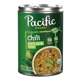 Pacific Foods Organic White Bean Verde Chili, Plant Based, 16.5 oz Can