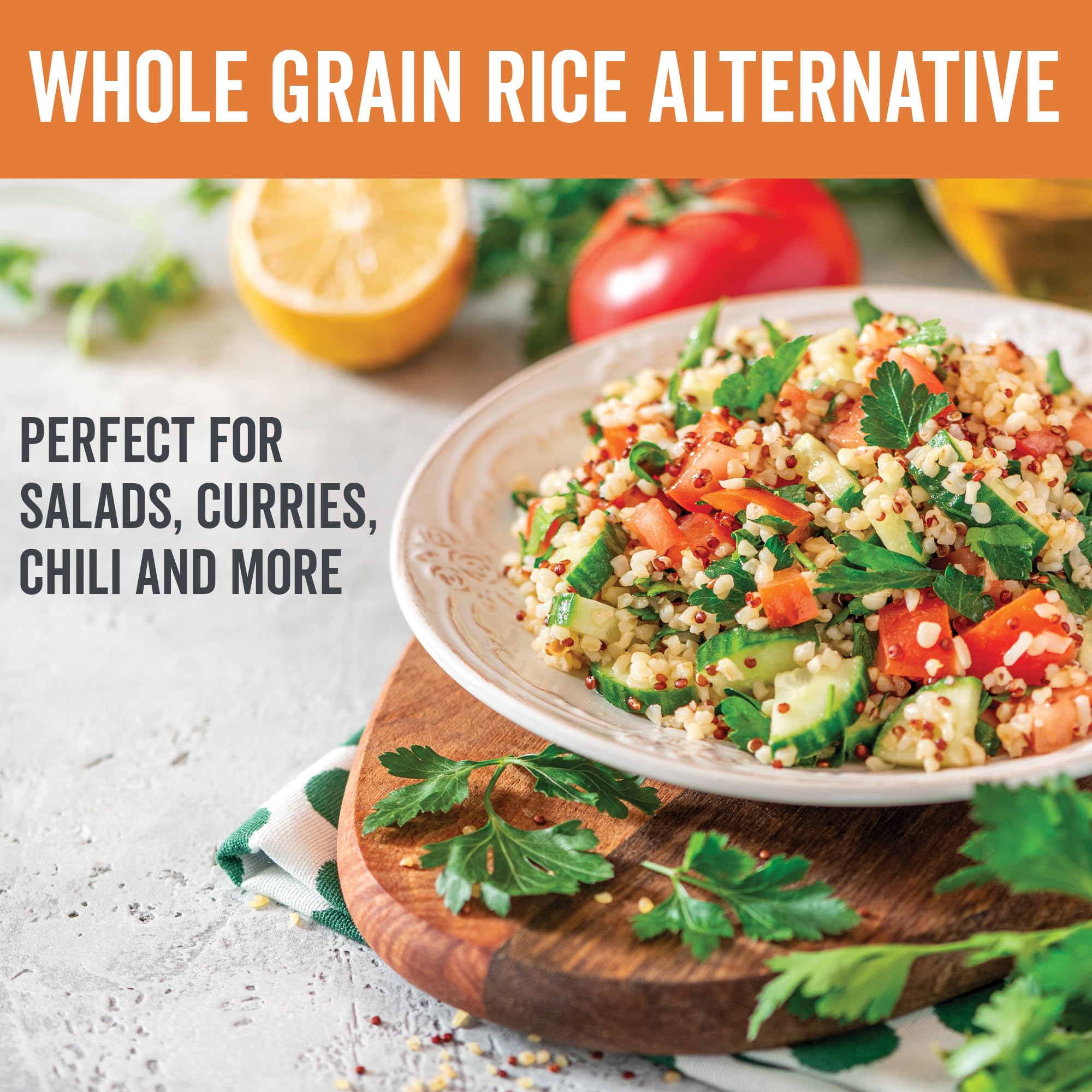 Viva Naturals Organic Quinoa, 4 lb - Pre-Washed Whole Grain, Plant Protein, USDA Organic, Gluten-Free, Non-GMO, Vegan, Kosher Rice and Pasta Substitute