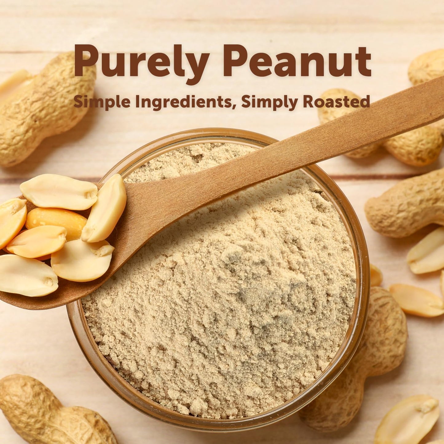 Micro Ingredients Pure Peanut Butter Powder, 4 lb | Made from Fresh Roasted Peanuts | No Added Sugar or Salt | 10g Plant-Based Protein 10% DV, 88%
