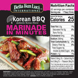 Bella Sun Luci Meat Marinade & Sauce, Bold Sauce for Beef, Pork, Poultry & Seafood, Ready-to-Use, Vegan, No Trans Fat, Gluten-Free (32oz, Korean BBQ)