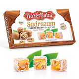 HazerBaba Coconut Dusted Turkish Delight Candy with Walnut, 16oz(Pack of 1)