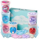 CHOCOLATE STORYBOOK Cotton Candy, Gift Box - Unicorn Tails, Blue Raspberry, Classic Pink, Birthday Cake, Grape, Cherry Berry - (Variety, 6-Pack)