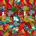 Gummy Candy Mix | 2-Pound Bag | Chewy Gummies for Candy Buffets, Goodie Bags, Dessert Decorating | Blue Sharks, Gummi Bears, Worms & Butterflies |