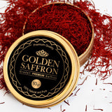 Golden Saffron, Finest Pure Premium All Red Saffron Threads, Grade A+ Super Negin, Non-GMO Verified. For Tea, Paella, Rice, Desserts, Golden Milk