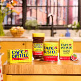 Café Bustelo Espresso Style Dark Roast Ground Coffee, Limited Edition Game Face Design, Tattoo Kit Included, 10 Oz. Can