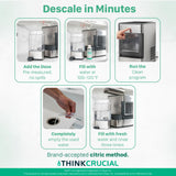 Think Crucial Up to 15 cleans SUPER Concentrate for GE Profile Opal® Ice Maker Descaler - 6 oz - Clean Mode Ready - Unscented, Hot-Water Mix