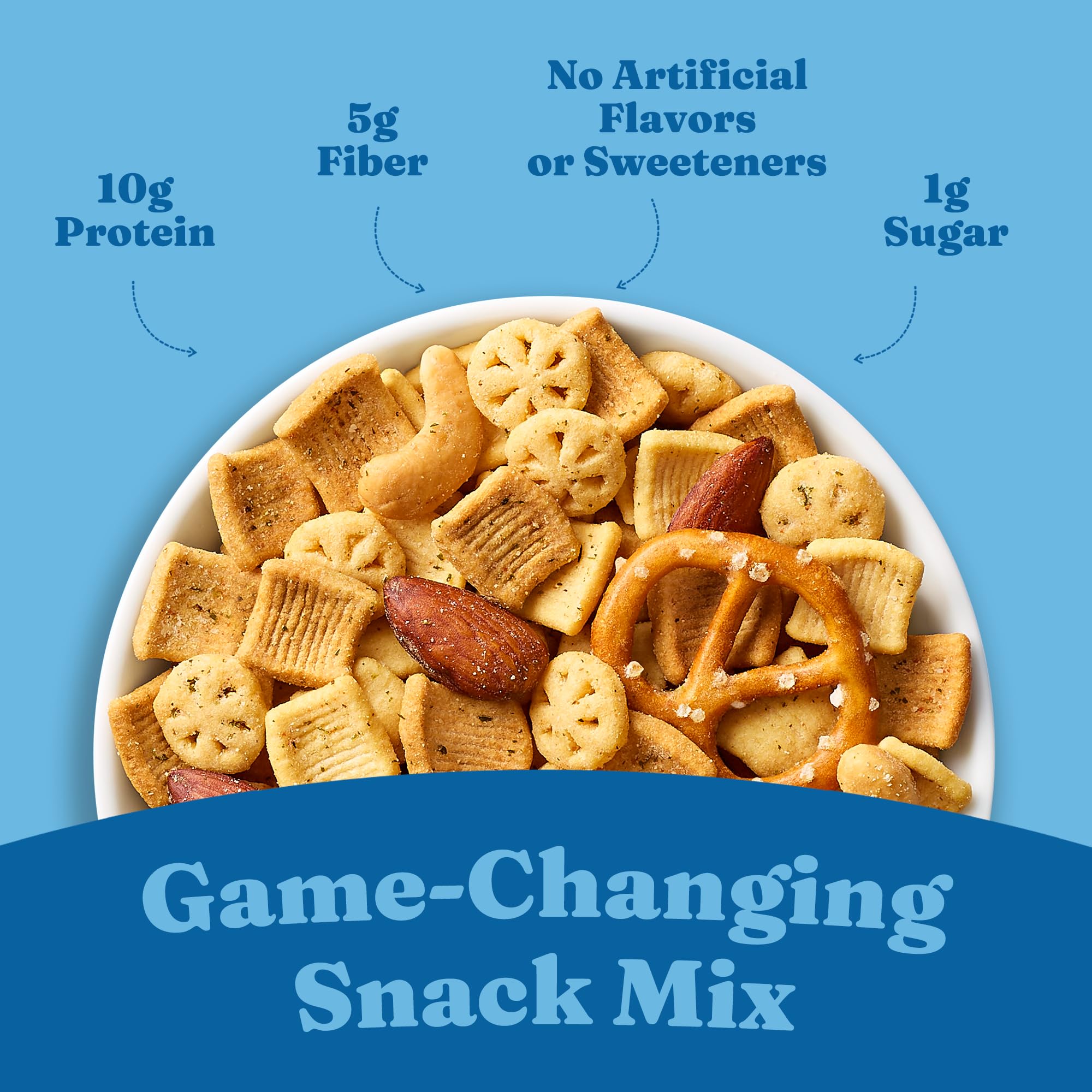 Catalina Crunch Protein Snack Mix with Cheese Crisps | 10g Protein, 1g Sugar per Serving | Good Source of Fiber, Keto, Gluten Free | Variety Pack 4