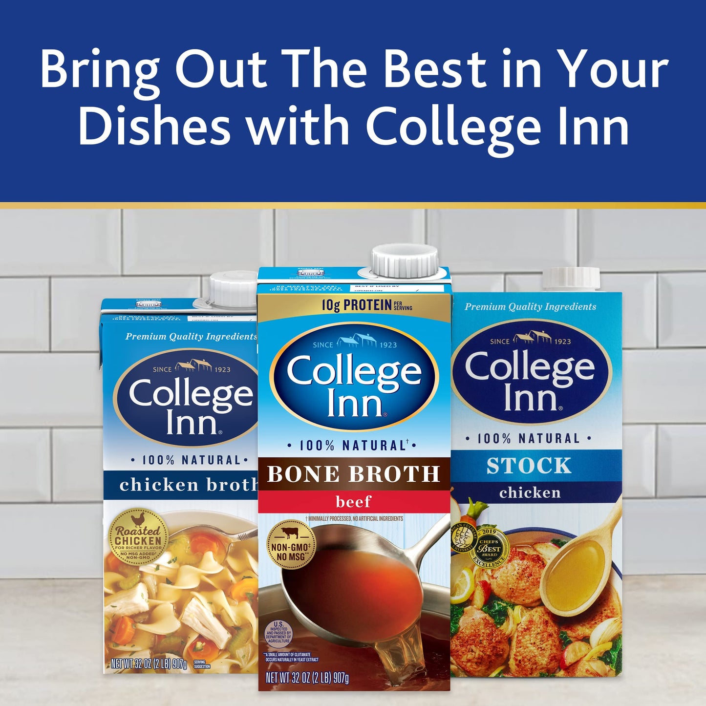 COLLEGE INN 100% Natural Garden Vegetable Broth, 32 oz Carton