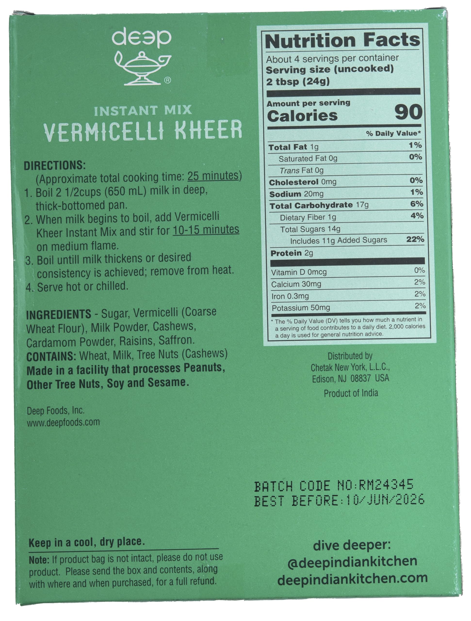 Vermicelli Kheer Mix (3.5oz)