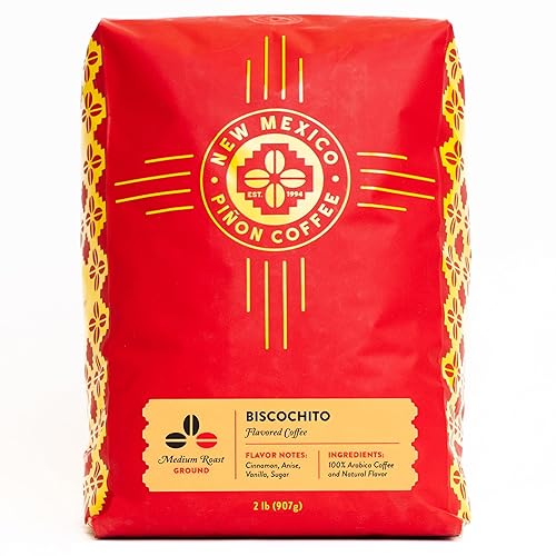 New Mexico Piñon Coffee Naturally Flavored Coffee (Biscochito Ground, 2 pound)