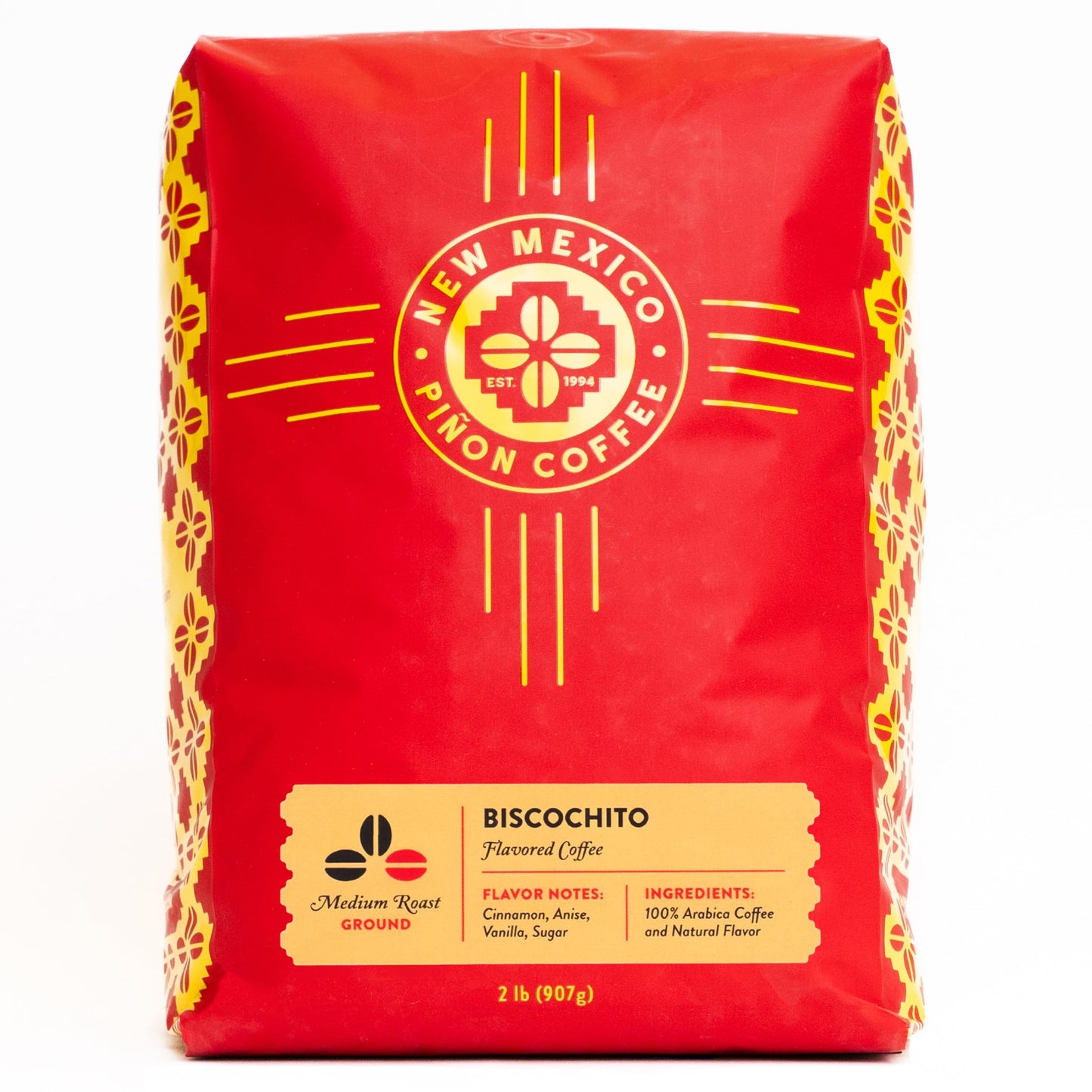 New Mexico Piñon Coffee Naturally Flavored Coffee (Biscochito Ground, 2 pound)