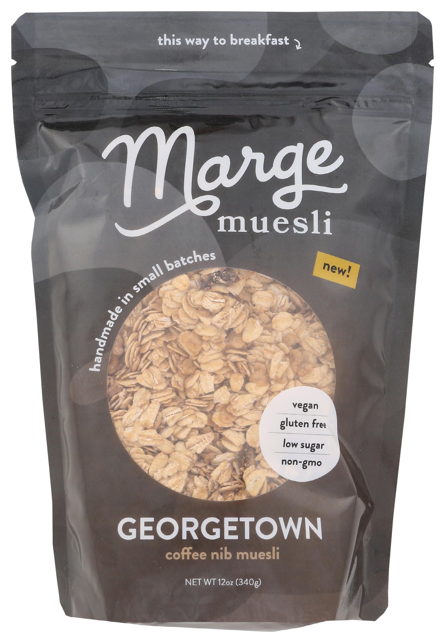 Marge Granola, Muesli Georgetown Coffee Nib, 12 Ounce