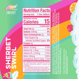Alani Nu SHERBET SWIRL Sugar Free, Low Calorie Energy Drinks, 200mg Caffeine, Biotin B Vitamins, Zero Sugar, 10 Calories, 12 Fl Oz Cans, 12 Pack